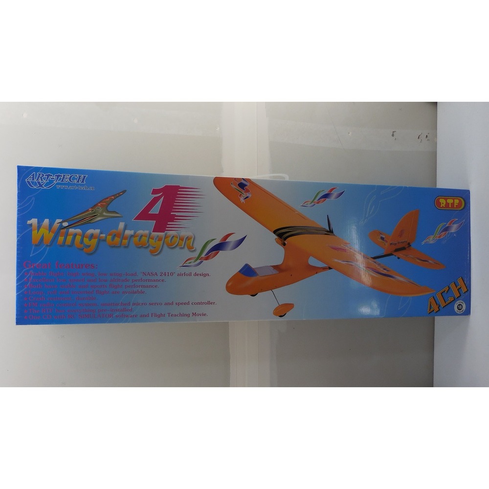 Art-Tech Wing-Dragon 4 4CH RTF RC Airplane Orange NASA 2410 Airfoil Kit 1080mm